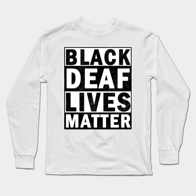 Black deaf lives matter Long Sleeve T-Shirt by valentinahramov